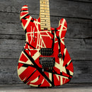 EVH Striped Series Red with Black Stripes