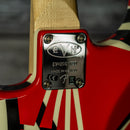EVH Striped Series Red with Black Stripes