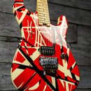 EVH Striped Series Red with Black Stripes
