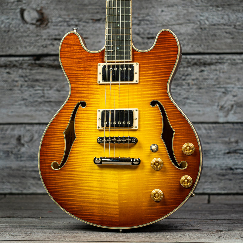 Eastman T184MX-GB Thinline Electric Guitar - Goldburst