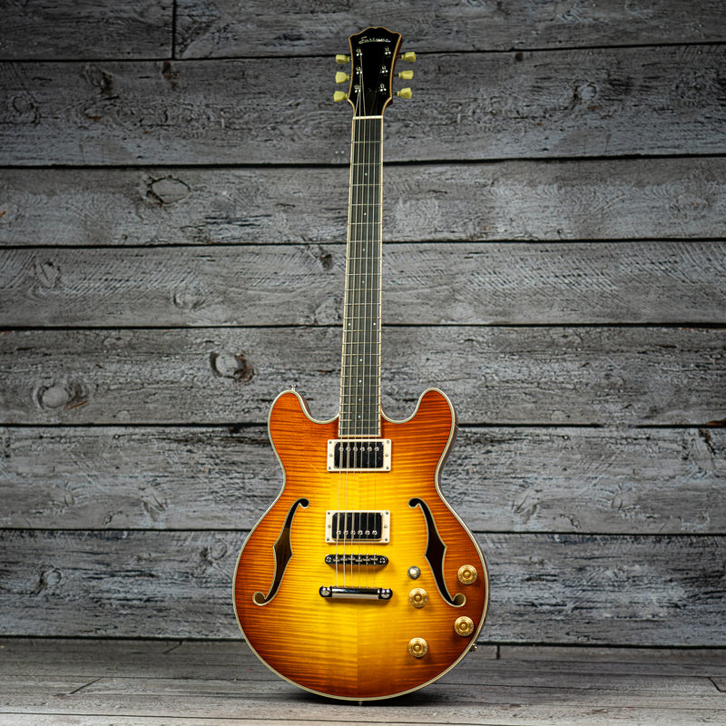 Eastman T184MX-GB Thinline Electric Guitar - Goldburst