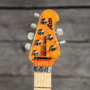 Ernie Ball Music Man Axis 30th Anniversary - Translucent Gold, Figured Maple/Matching Headstock