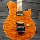 Ernie Ball Music Man Axis 30th Anniversary - Translucent Gold, Figured Maple/Matching Headstock