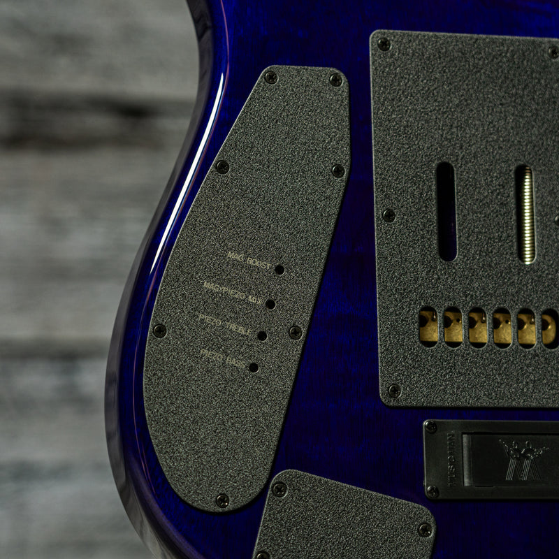 Ernie Ball Music Man JP15 - Purple Nebula Flame Top, Figured Roasted Maple