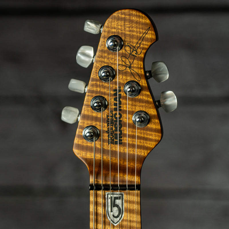 Ernie Ball Music Man JP15 - Purple Nebula Flame Top, Figured Roasted Maple