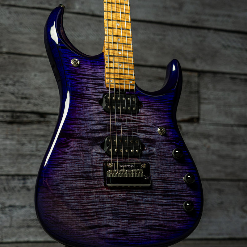 Ernie Ball Music Man JP15 - Purple Nebula Flame Top, Figured Roasted Maple