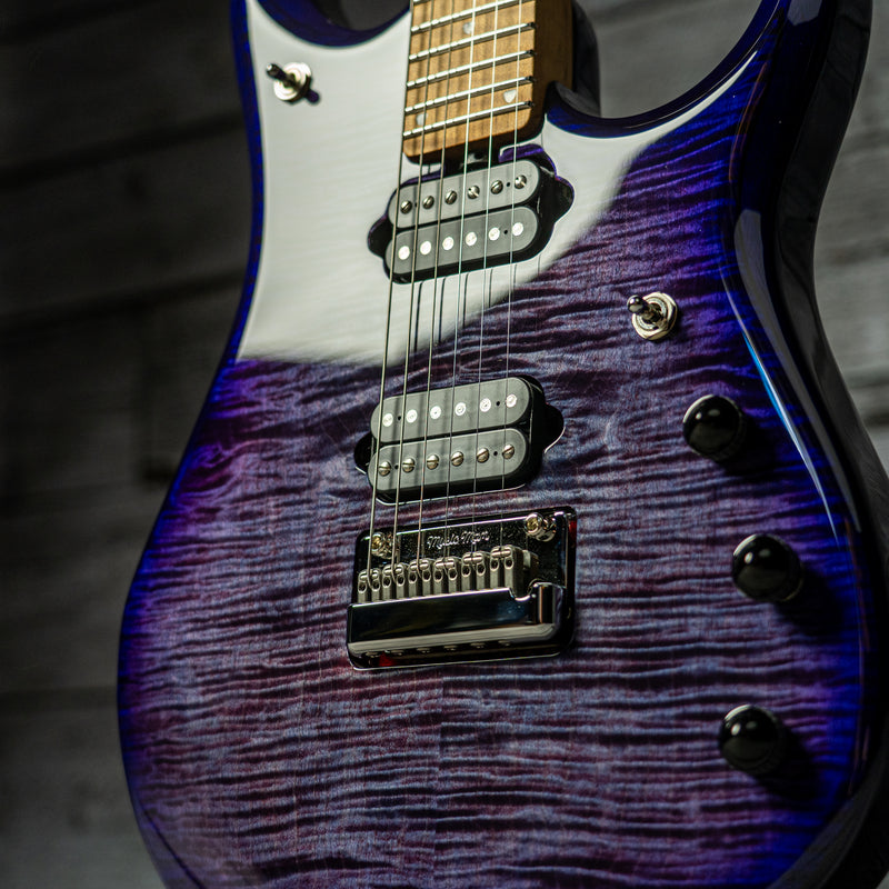 Ernie Ball Music Man JP15 - Purple Nebula Flame Top, Figured Roasted Maple