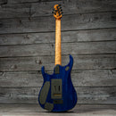 Ernie Ball Music Man JP15 - Ultramarine Quilt, Roasted Figured Maple Neck