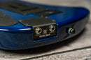 Ernie Ball Music Man JP15 - Ultramarine Quilt, Roasted Figured Maple Neck