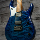 Ernie Ball Music Man JP15 - Ultramarine Quilt, Roasted Figured Maple Neck