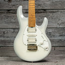 Ernie Ball Music Man Silhouette - Snowy Night, Roasted Maple Neck/Matching Headstock