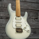 Ernie Ball Music Man Silhouette - Snowy Night, Roasted Maple Neck/Matching Headstock