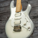 Ernie Ball Music Man Silhouette - Snowy Night, Roasted Maple Neck/Matching Headstock