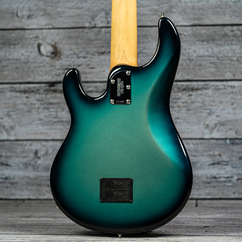 Ernie Ball Music Man StingRay Special 5 HH - Frost Green Pearl - Roasted Maple/Maple