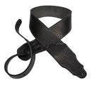 Franklin Original Black Glove Leather Guitar Strap