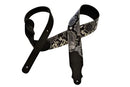 Franklin Snakeskin Ball Glove Guitar Strap - Black