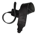Franklin Original Black Glove Leather Guitar Strap 3"