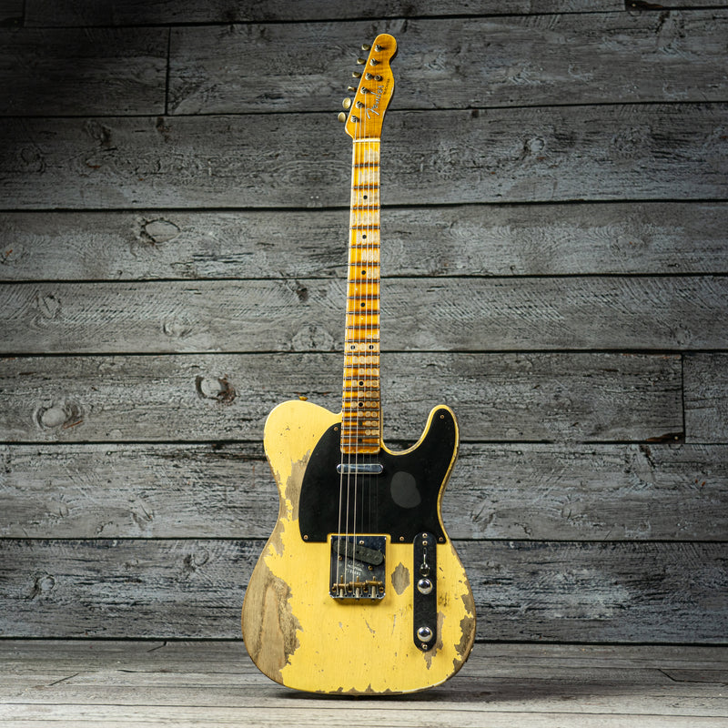 Fender 1954 Telecaster Super Heavy Relic - 1-Piece Rift Sawn Maple Neck Fingerboard, Super Faded Aged Nocaster Blonde