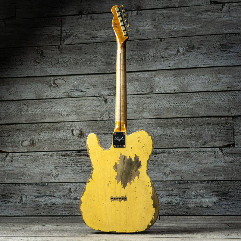 Fender 1954 Telecaster Super Heavy Relic - 1-Piece Rift Sawn Maple Neck Fingerboard, Super Faded Aged Nocaster Blonde