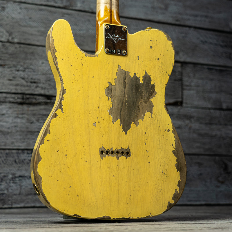 Fender 1954 Telecaster Super Heavy Relic - 1-Piece Rift Sawn Maple Neck Fingerboard, Super Faded Aged Nocaster Blonde