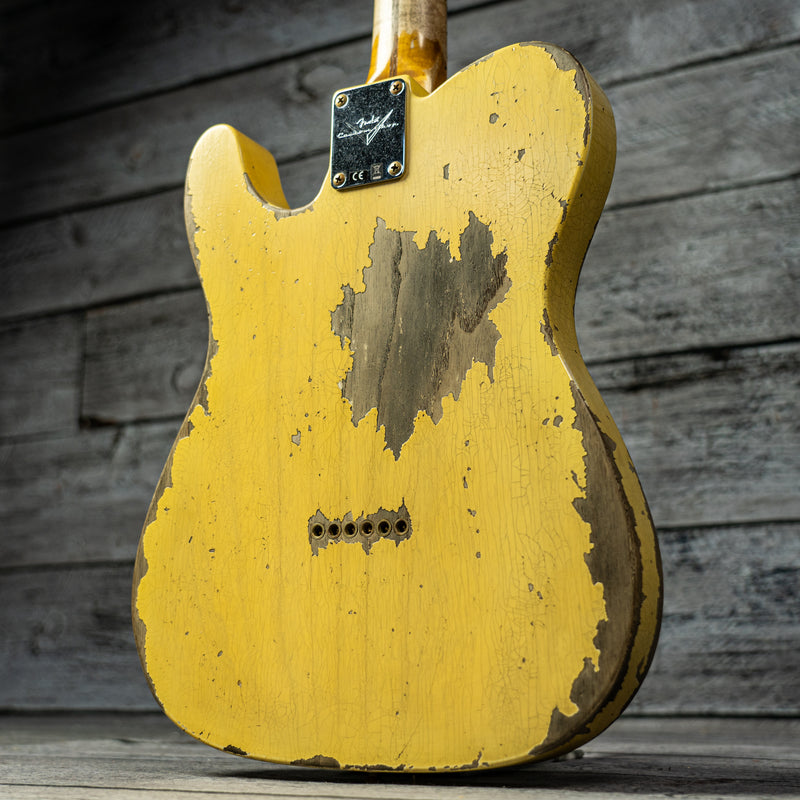 Fender 1954 Telecaster Super Heavy Relic - 1-Piece Rift Sawn Maple Neck Fingerboard, Super Faded Aged Nocaster Blonde