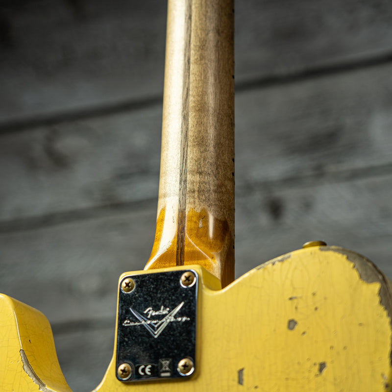 Fender 1954 Telecaster Super Heavy Relic - 1-Piece Rift Sawn Maple Neck Fingerboard, Super Faded Aged Nocaster Blonde