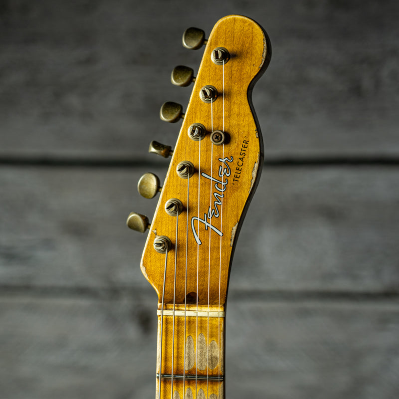 Fender 1954 Telecaster Super Heavy Relic - 1-Piece Rift Sawn Maple Neck Fingerboard, Super Faded Aged Nocaster Blonde