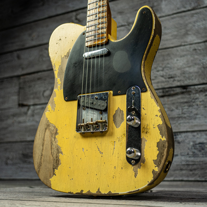 Fender 1954 Telecaster Super Heavy Relic - 1-Piece Rift Sawn Maple Neck Fingerboard, Super Faded Aged Nocaster Blonde