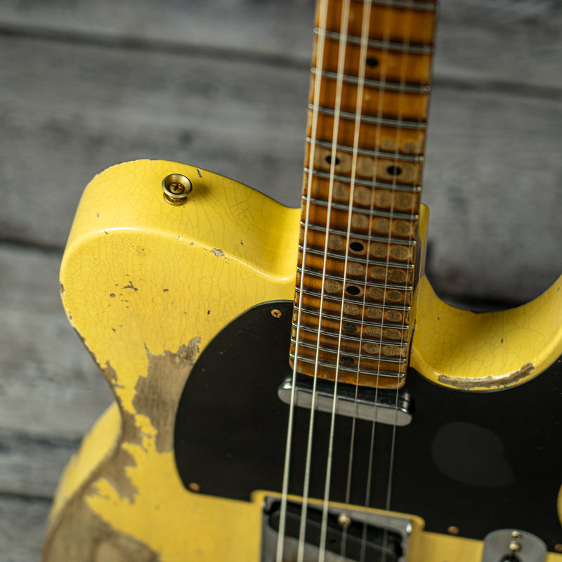 Fender 1954 Telecaster Super Heavy Relic - 1-Piece Rift Sawn Maple Neck Fingerboard, Super Faded Aged Nocaster Blonde