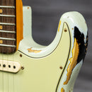 Fender Custom Shop 1960 Stratocaster Heavy Relic - Aged Sonic Blue over 3-Color Sunburst