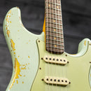 Fender Custom Shop 1960 Stratocaster Heavy Relic - Aged Sonic Blue over 3-Color Sunburst