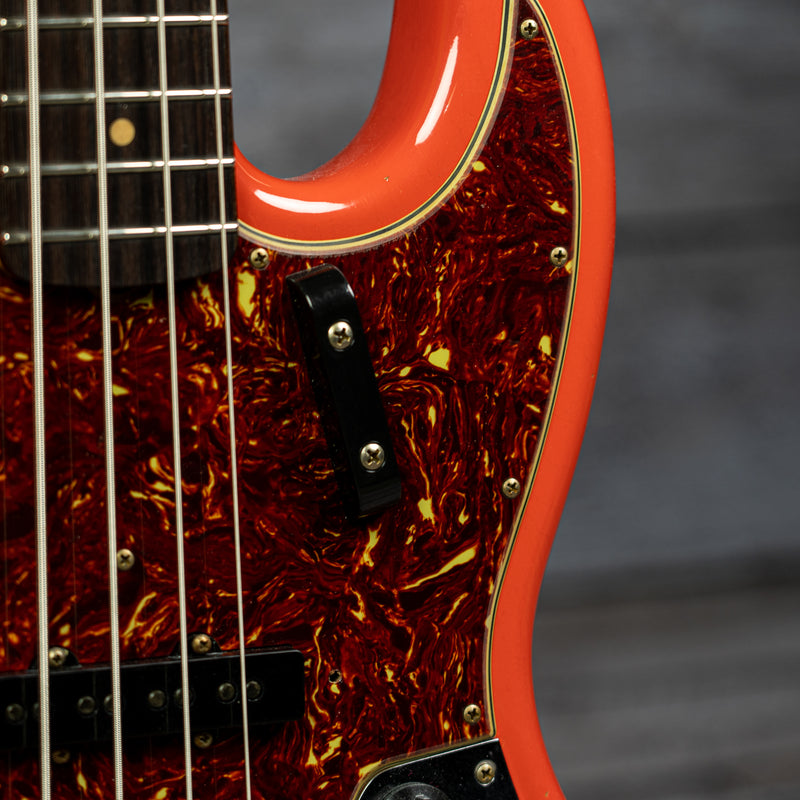 Fender Custom Shop 1963 Jazz Bass Journeyman Relic - Aged Fiesta Red