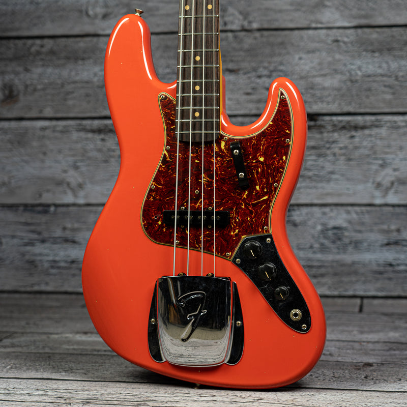 Fender Custom Shop 1963 Jazz Bass Journeyman Relic - Aged Fiesta Red