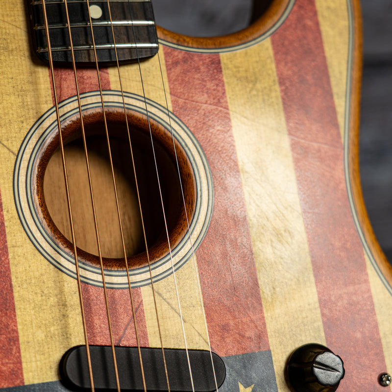 Fender American Acoustasonic Stratocaster Flag Print