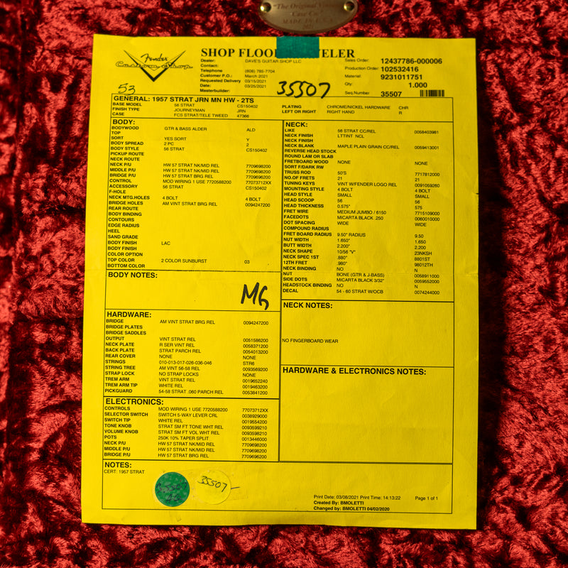 Fender Custom Shop 1957 Journeyman Relic Stratocaster