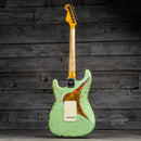Fender Custom Shop 1961 Stratocaster Super Heavy Relic - 3A Rosewood Fingerboard, Aged Surf Green over 3-Tone Sunburst