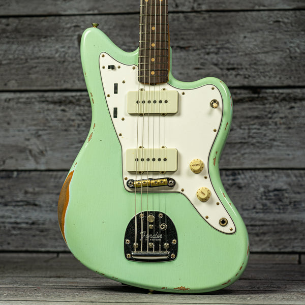 Fender Custom Shop  1963 Jazzmaster Relic - Rosewood Fingerboard, Aged Surf Green