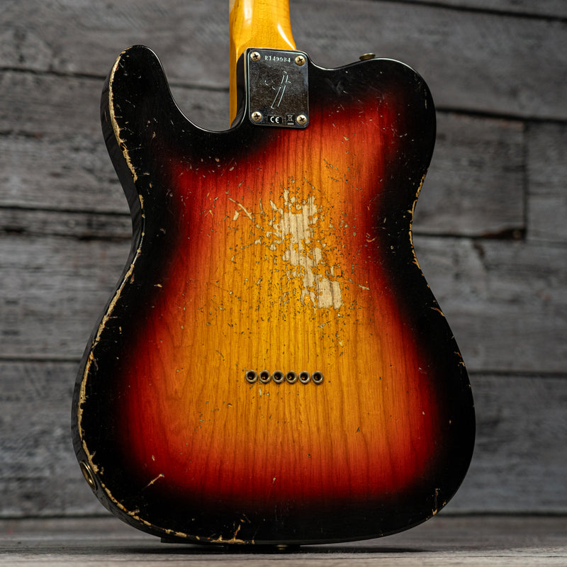 Fender Custom Shop 1970s Tele Custom Heavy Relic - Quartersawn Maple Fingerboard, Aged Target 3-Color Sunburst