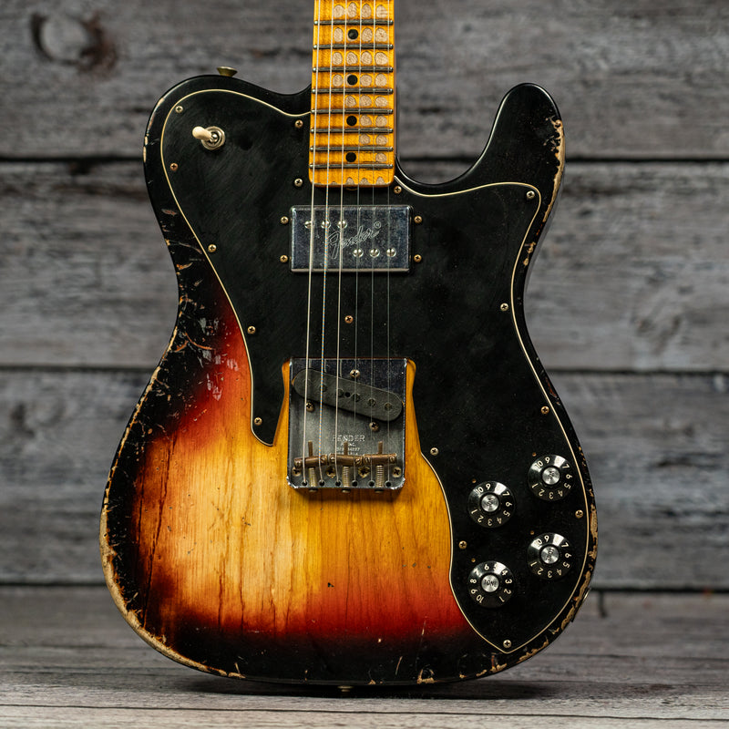 Fender Custom Shop 1970s Tele Custom Heavy Relic - Quartersawn Maple Fingerboard, Aged Target 3-Color Sunburst