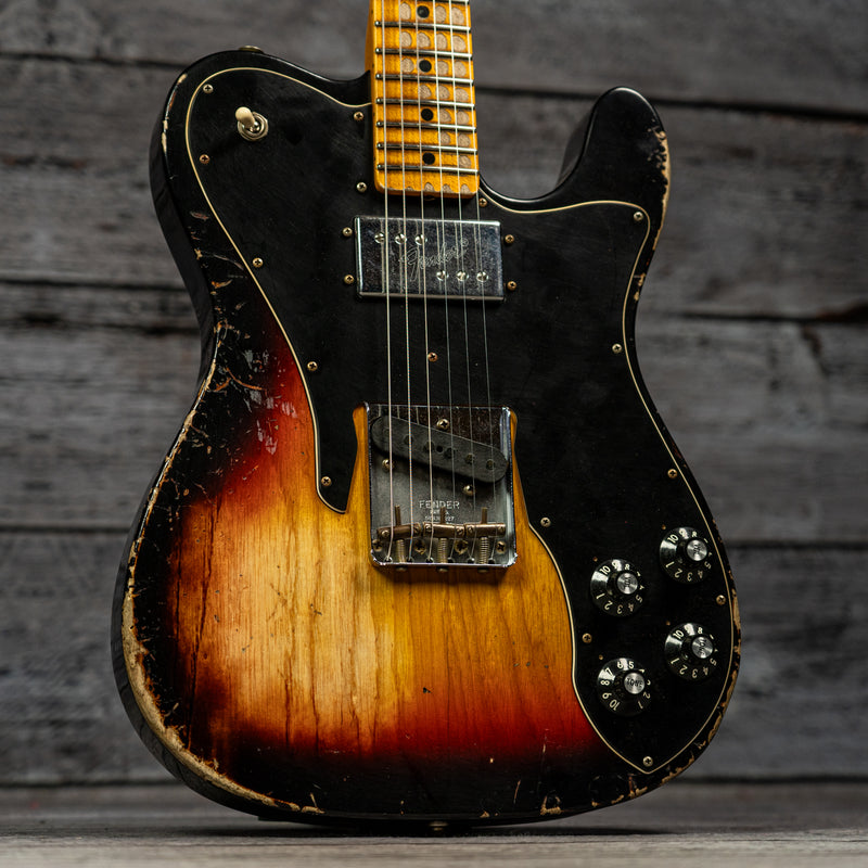 Fender Custom Shop 1970s Tele Custom Heavy Relic - Quartersawn Maple Fingerboard, Aged Target 3-Color Sunburst