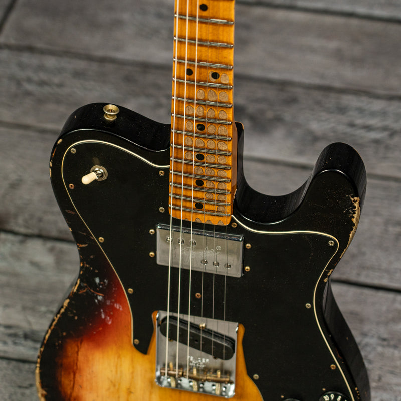 Fender Custom Shop 1970s Tele Custom Heavy Relic - Quartersawn Maple Fingerboard, Aged Target 3-Color Sunburst