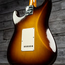 Fender Custom Shop 2023 Limited Edition Roasted '50s Stratocaster DLX Closet Classic - 1-Piece 4A Roasted Flame Maple, Wide-Fade Aged Chocolate 2-Color Sunburst