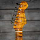 Fender Custom Shop 2023 Limited Edition Roasted '50s Stratocaster DLX Closet Classic - 1-Piece 4A Roasted Flame Maple, Wide-Fade Aged Chocolate 2-Color Sunburst