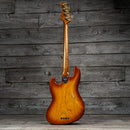 Fender Custom Shop Artisan Maple Burl Jazz Bass Relic - 3A Rosewood Fingerboard, Honey Burst