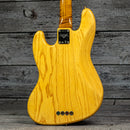 Fender Custom Shop B4 Artisan Maple Flame Burl Jazz Bass - Aged Natural