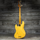 Fender Custom Shop B4 Artisan Maple Flame Burl Jazz Bass - Aged Natural