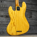 Fender Custom Shop B4 Artisan Maple Flame Burl Jazz Bass - Aged Natural