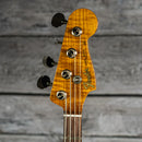 Fender Custom Shop B4 Artisan Maple Flame Burl Jazz Bass - Aged Natural