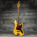 Fender Custom Shop B4 Artisan Maple Flame Burl Jazz Bass - Aged Natural