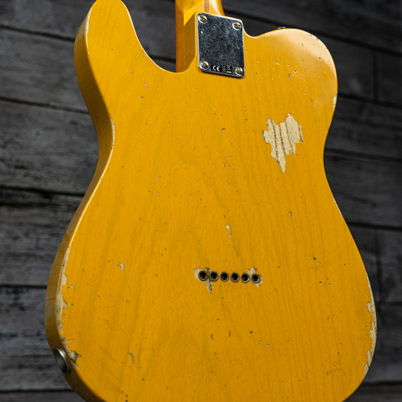 Fender Custom Shop Limited Edition Blackguard HS Telecaster - Heavy Relic Butterscotch Blonde